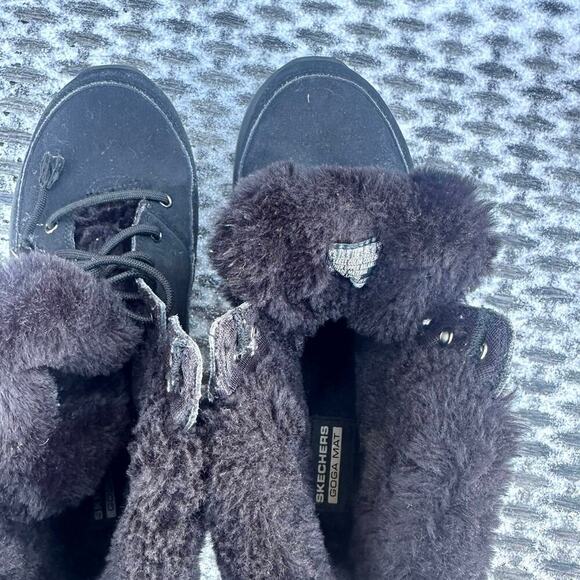 Skechers On The Go Gen 5 Women’s Faux Fur Lined Leather Winter Boots Size 8.5 - Picture 8 of 13
